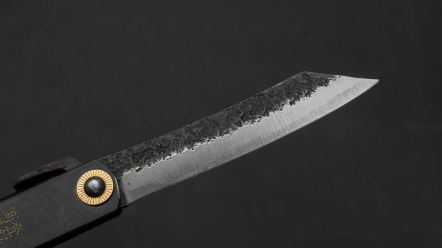 Higonokami Custom Folding Knife Large Brass Handle (#11B K)-10