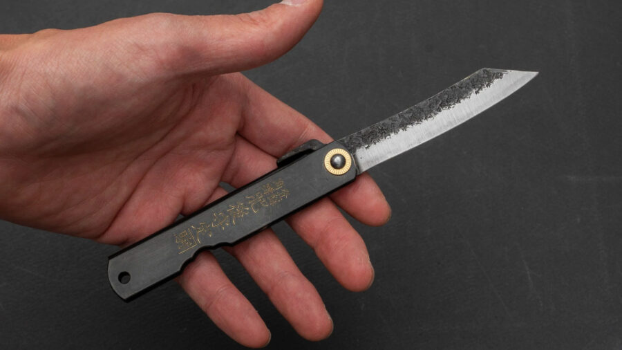 Higonokami Custom Folding Knife Large Brass Handle (#11B K)-11