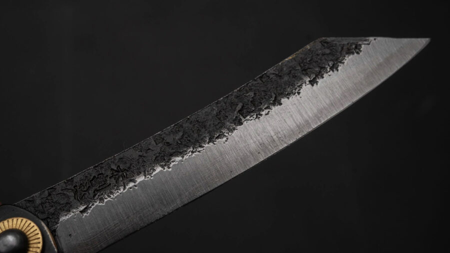 Higonokami Custom Folding Knife Large Brass Handle (#11B K)-4