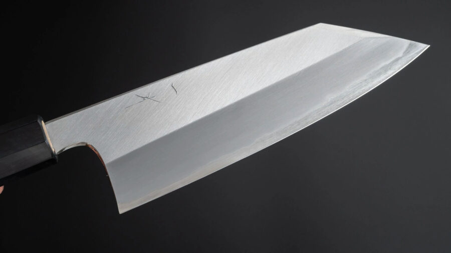 Hitohira Togashi White #1 Stainless Clad Bunka 180mm Ho Wood Handle-10