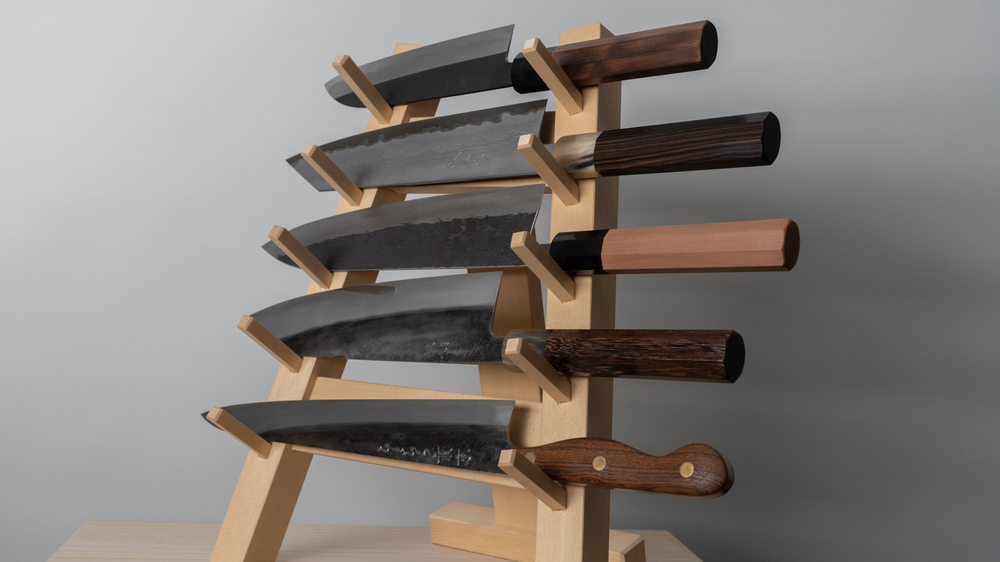 Japanese Wooden Knife Rack-1