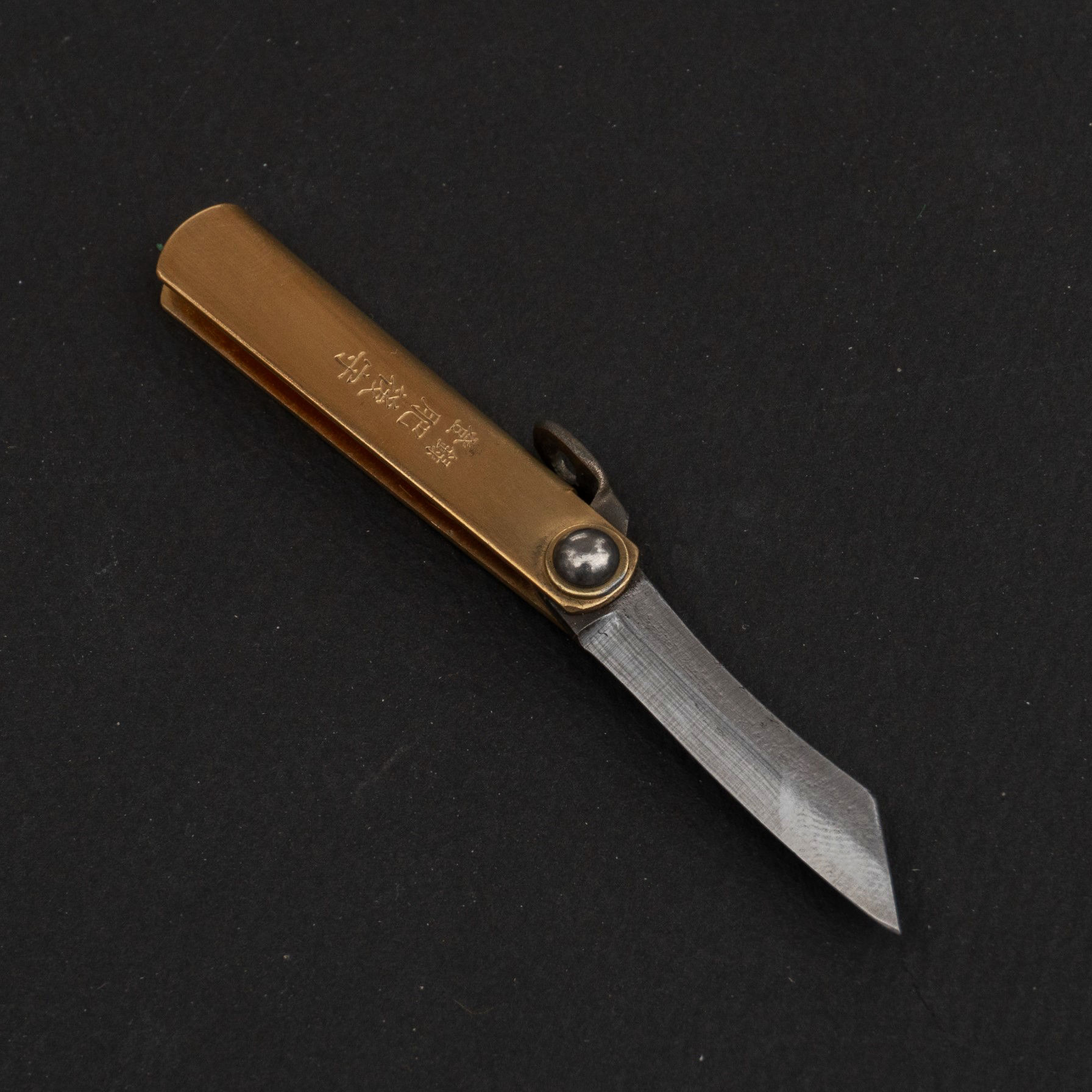 Higonokami Folding Knife Mini Brass Handle-1