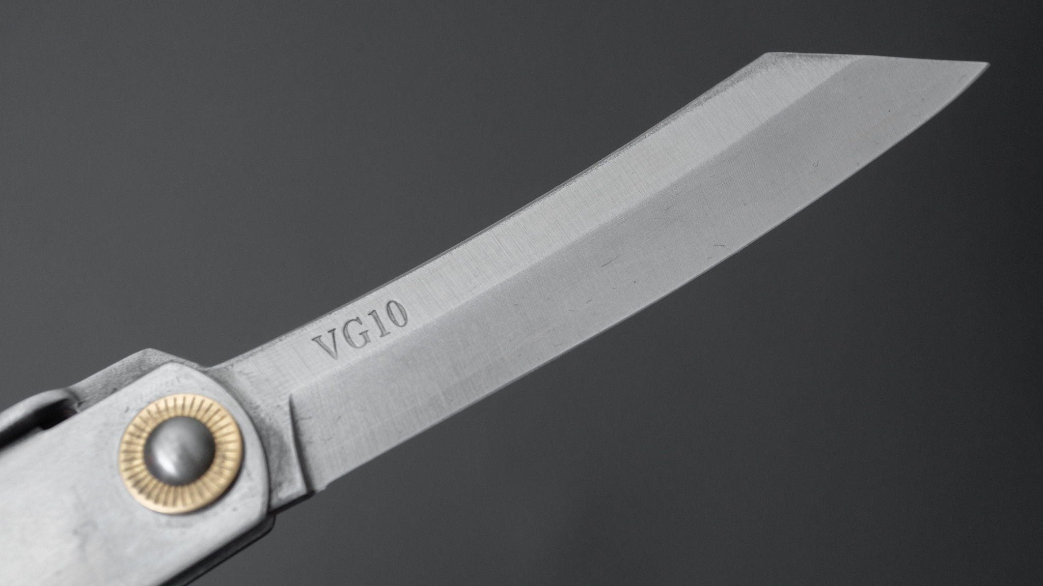 Higonokami VG10 Folding Knife Large Stainless Handle-3